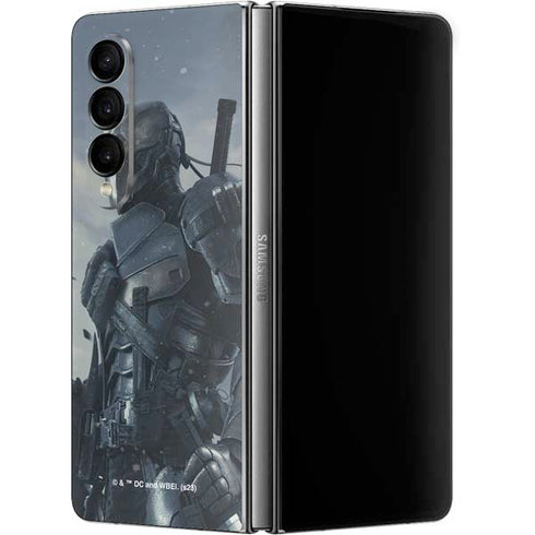 DC Comics Arkham Origins Deathstroke Galaxy Z Fold4 5G Skin